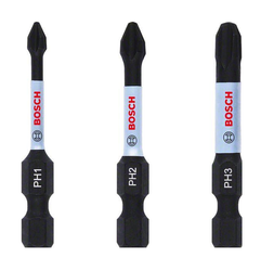 Bosch Zestaw bitów Impact 50 mm 3 szt. (PH1, PH2, PH3)