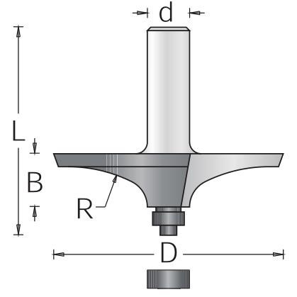 DIMAR Frez trzpieniowy D-69.2 R-43 d=12