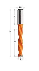 CMT Wiertło HW nieprzelotowe D=10 I=50 L=85 S=10x27 LH