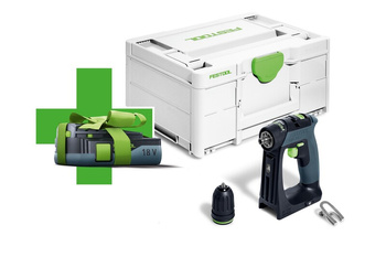 Festool Akumulatorowa wiertarko-wkrętarka CXS 18-Basic 3.0