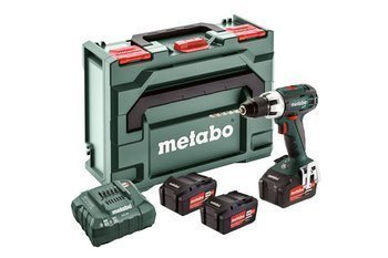 Metabo  Wiertarko-wkrętarka akumulatorowa BS 18 LT SET 3 X 4 Ah Li-Ion, ładowarka ASC 55, walizka Metaloc