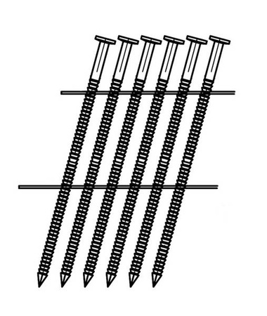 Gwoździe pierścieniowe do gwoździarki bębnowe galwanizowane 2,1x45 opk 14700