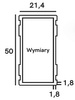 Słowik PNM0 Poziomica magnetyczna 120 cm z 6 magnesami (neodymowe) (1 x pion; 1 x poziom)