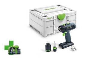 Festool Akumulatorowa wiertarko-wkrętarka T18+3  Li Basic-4,0- gratis akumulator