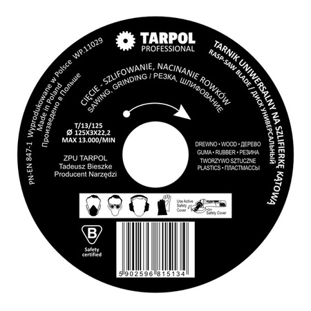 Tarpol Tarnik uniwersalny 125 mm T-13
