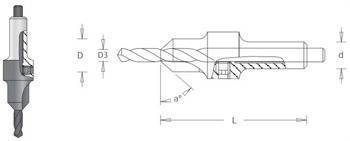 DIMAR Gzymka z wiertłem 6.0 D1-12.7