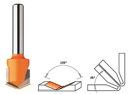 CMT Frez HM D=18 I=3,3 A=135 S=8 do Alucobondu