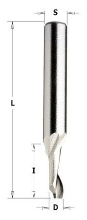 CMT Frez HS 5% D=5 I=14 L=60 S=8 do aluminium