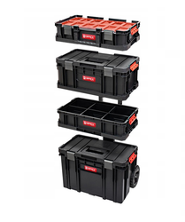 QBRICK Zestaw modułowych skrzyń narzędziowych Qbrick System 6 w 1 (TWO Cart P.V +TWO Box 100 Flex+TWO Toolbox P.V+2xTWO Organizer Multi+QS)