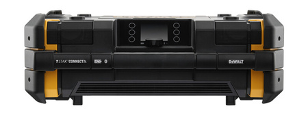 Dewalt Radio budowlane DWST1-81078-QW z wbudowaną ładowarką USB FM DAB Bluetooth / ładowarka 10.8V/18V TSTAK Connect
