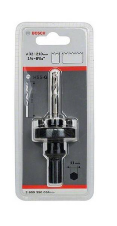 Bosch Adapter 6-kątny 5/8" HSS-G z gwintem 1/2" dla otwornic 32-210 mm