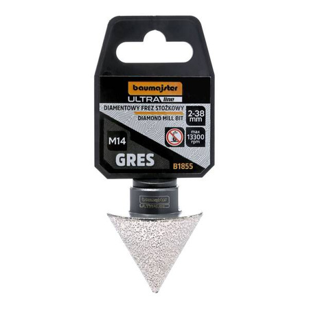 Baumajster Diamentowy frez stożkowy 35-75 mm gwint M14