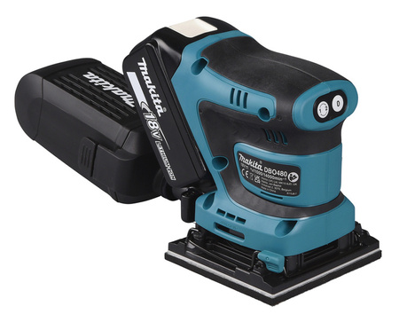Makita Akumulatorowa szlifierka oscylacyjna 112x102 mm DBO480RTJ18V Li-Ion 2x 5.0 DC18RC Makpac
