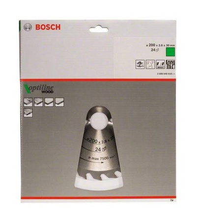 Bosch Piła tarczowa Optiline Wood 200x30x24z