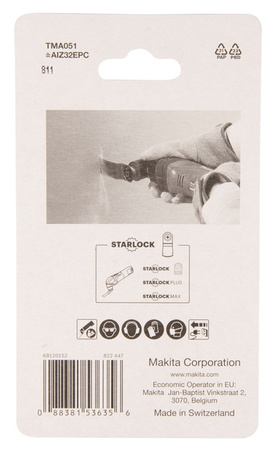 Makita Brzeszczot do cięcia wgłębnego HCS 32x50mm