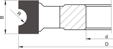 Gopol Frez półwałek FPA-03.01 125x34x30z4 R12 HM