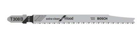 Bosch Brzeszczot do wyrzynarki T 308 B Extra-Clean for Wood 117 mm podziałka 2,2 opk 5 szt