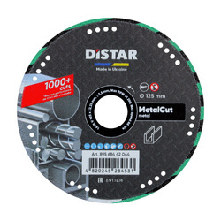DISTAR Tarcza do cięcia METAL CUT 1A1R V  125 mmx 22,23 mm