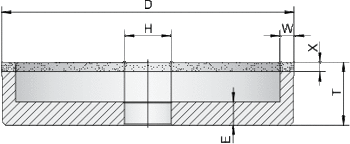 Ściernica diamentowa żywiczna 6A2 100x4x4x20 D91 K75 B