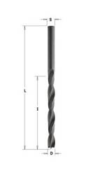 CMT Wiertło HS nieprzelotowe D=8 I=75 L=117 S=8 LH
