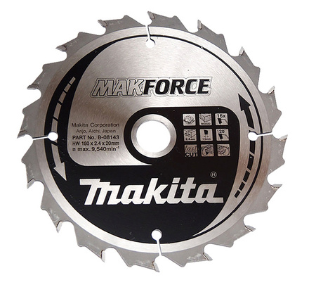 Makita Tarcza tnąca 160x20 16Z