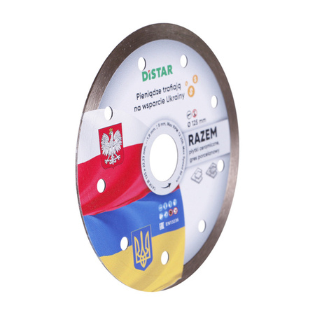 DISTAR Tarcza RAZEM 1A1R 125x1,6x8x22,23 płytki ceramiczne, gres porcelanowy