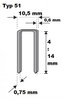 Zszywka zszywki tapicerskie typ 51 (rapid typ 13) / 8 mm /4670/ do tackera