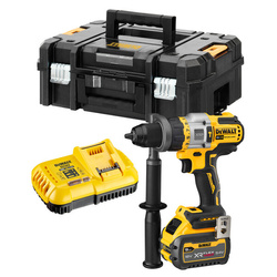 Dewalt Akumulatorowa bezszczotkowa wiertarko-wkrętarka z udarem DCD999X1-QW 18V/ 54V XR 126Nm, 1 x akumulator 9.0 Ah FlexVolt, ładowarka, walizka TSTAK