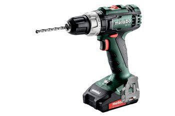 Metabo Wiertarko-wkrętarka akumulatorowa udarowa SB 18 L 2 X 2,0 Ah, SC60, walizka