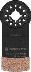 Bosch Brzeszczot wielofunkcyjny PRO AIZ 32 RT5 Multitool Blade, 2,5 x 32 mm Carbide do usuwania fug i pozostałości kleju