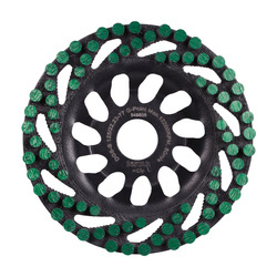 Distar Tarcza do czyszczenia betonu z lakieru, farby, polimeru DDGS-S 125/22,23-77  Green Point  125/22,23 mm
