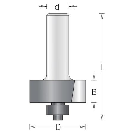 DIMAR Frez trzpieniowy D-31.8 R-12.7 d=12