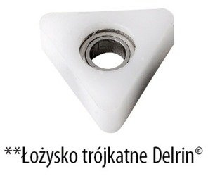 CMT Łożysko Derlin D=19 d=4.76 T=7 (kształt trójkąta)