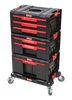 QBRICK Zestaw modułowych skrzyń narzędziowych Qbrick System QS PRO Drawer Workshop Set 5 2.0 (QS PRO Draw. 1 2.0 B + Draw 2 2.0 B + Draw 3 2.0 B + paltforma transp.)