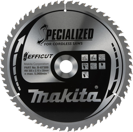 Makita Tarcza tnąca Efficut 305x30 60z
