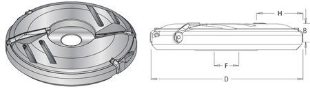 DIMAR Głowica profilowa D-200 B-24 d-30 2+2 P