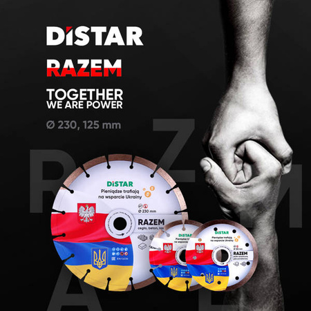 DISTAR Tarcza RAZEM 1A1RSS/C3-H 125x1,8/1,2x8x22,23 beton, cegła, kamień