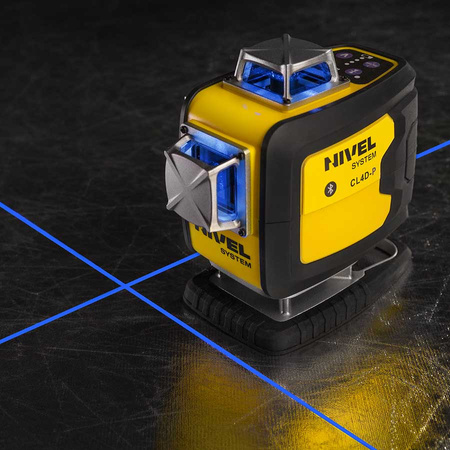 Nivel System CL4D-P Multilaser 4-płaszczyznowy z fioletową wiązką, z komunikacją Bluetooth (10 kHz)