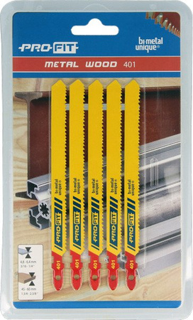 Profit brzeszczot drewno/metal 401 / 5szt/ 100x9,5x1,0 10/14z