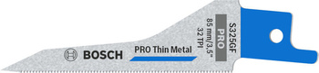 Bosch Brzeszczot do piły szablastej do cienkiego metalu PRO Thin Metal S325GF Blade, 1,25 x 7 x 85 mm, opk 5 szt.