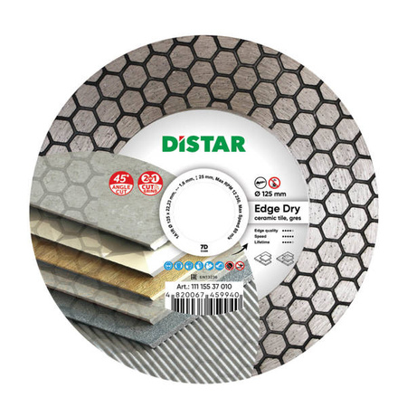 Distar Tarcza do cięcia i szlifowania 1A1R EDGE DRY 125x1,6x25x22,23 mm