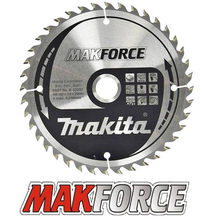 Makita Tarcza tnąca Makforce 160x20 40z B-32297