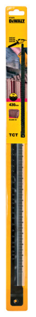 Dewalt Brzeszczoty do pilarki ALLIGATOR® dł. robocza 430 mm, 78 zęby HM, cięcie w cegle perforowanej z otworami pionowymi (np. POROTON®, POROTHERM®, UNIPOR®) do klasy wytrzymałości 20 N/mm2, do stosowania z DWE397/398/399 opk 2 szt