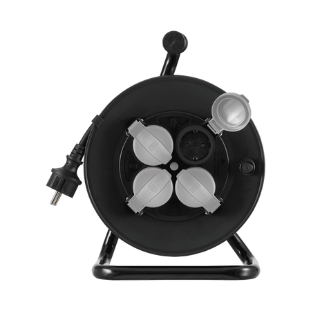 Lena Lighting Przedłużacz bebnowy IP 44 4 gniazda (PL-FR) H07RN-F 3x2,5 mm2 25m długości