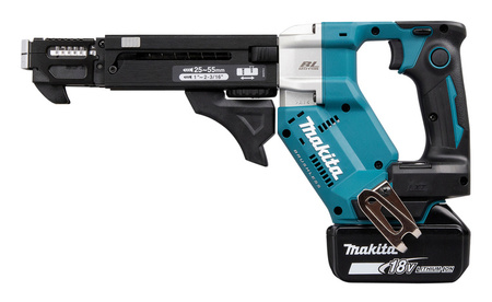 Makita Wkrętarka akumulatorowa z magazynkiem DFR551RTJ 18V Li-Ion ; 2 x 5.0 Ah, DC18RC, Makpac