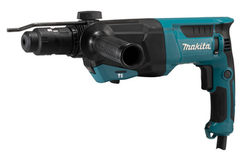 Makita Młotowiertarka z opcją kucia SDS-PLUS 26mm HR2670, 800W, 3,0J, szybkowymienny uchwyt wiertarski