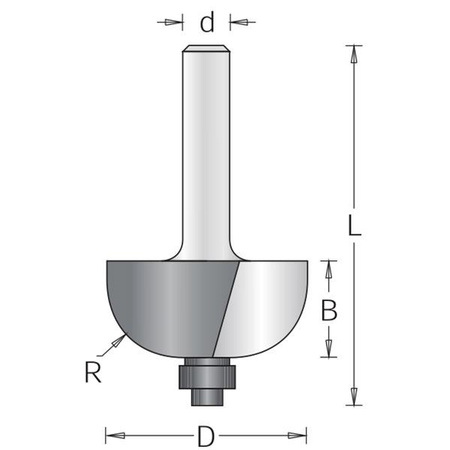 DIMAR Frez trzpieniowy D-19.1 R-4.8 d=8