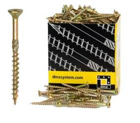 Wkręty ciesielskie konstrukcyjne TORX talerz 4X30 mm ocynk DMX opk 200 szt 