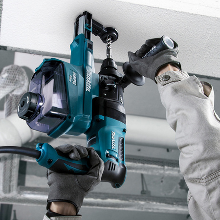 Makita Młoto-wiertarka SDS-Plus 800W 2,2J, z opcją kucia, AVT ; z wbudowanym układem odsysania pyłu z filtrem HEPA, szybkomocujący uchwyt wiertarski