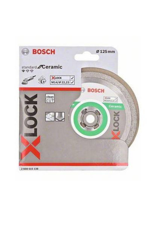 Bosch Tarcza diamentowa Standard For CERAMIC 125x22,2x1,6 X-LOCK